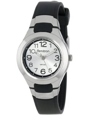 Armitron Sport Easy-to-Read Dial Resin Strap Watch Unisex 25/6418BLK - NIB